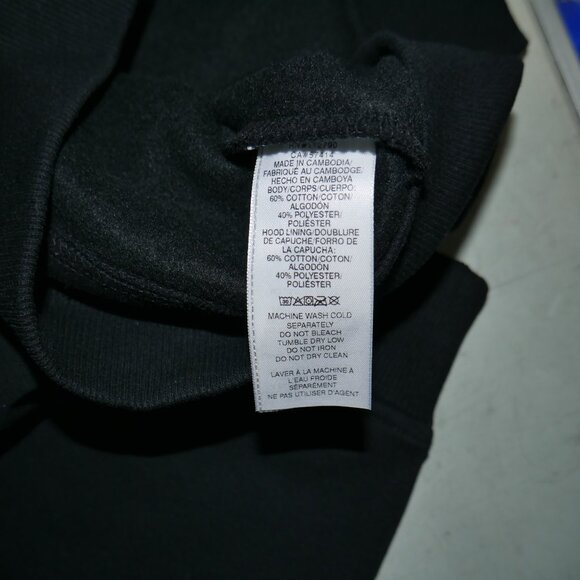 True Religion Buddha Hoodie Men's Size 3XL Sweatshirt Black Red Flocked Logo NWT - Picture 8 of 9